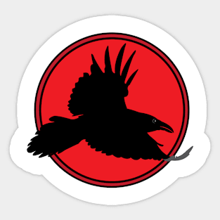 The Raven in Red Sticker